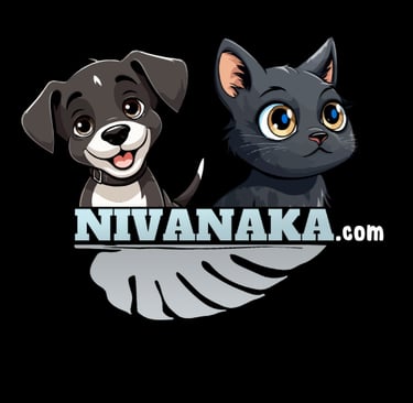 a cat and dog are sitting on a black background