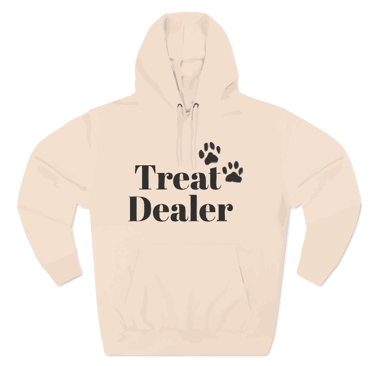 Stay cozy and stylish in this Three-Panel Fleece Hoodie with Treat dealer comfy warm vibes.