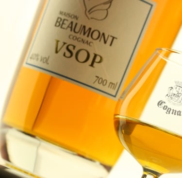 Gros plan sur bouteille VSOP