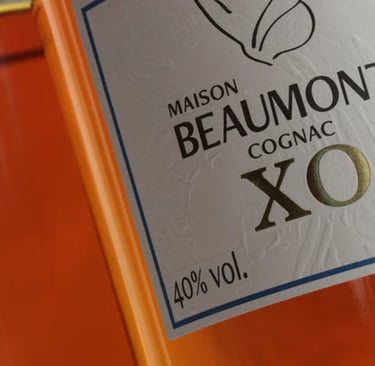 Gros plan sur etiquette XO 