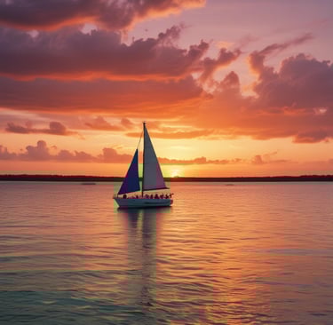 a boat sitting on top of a pink lake