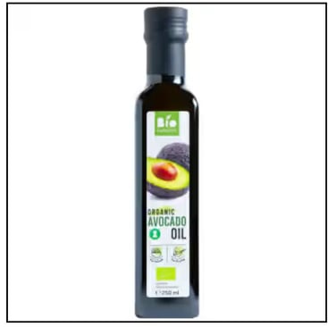 Šalto spaudimo avokadų aliejus kepimui ir salotoms