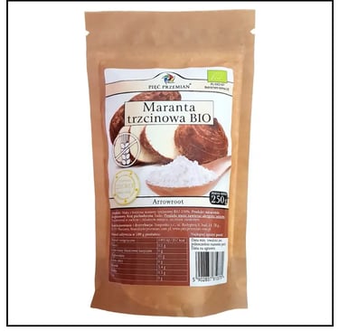 Natūralus arrowroot krakmolas AIP receptams