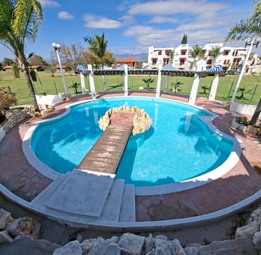 Alberca de bautizos cristianos