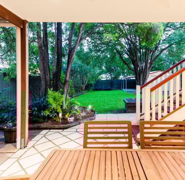 outdoor living area