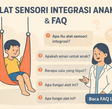 Alat sensori integrasi anak dan pertanyaan umum seputar fungsi, keamanan, dan usia penggunaan terapi sensorik