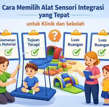 cara memilih alat sensori integrasi yang tepat untuk klinik dan sekolah 
