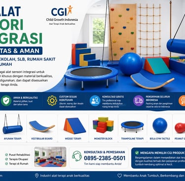 Jual alat sensori integrasi berkualitas untuk klinik tumbuh kembang, sekolah inklusi, rumah sakit, dan terapi anak di rumah