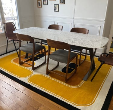 table salle à manger vintage baumann