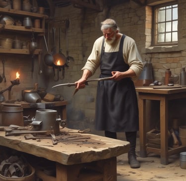 a person grinding metal with a grinder