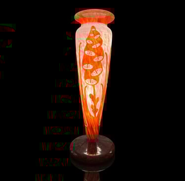 Vase Le Verre Français aux digitales