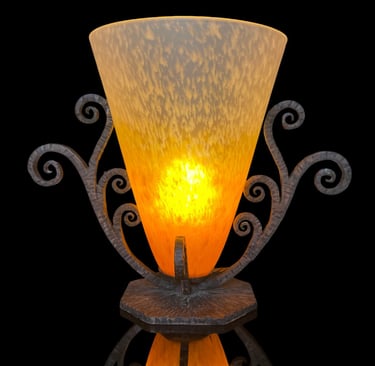 Lampe Art Déco Schneider