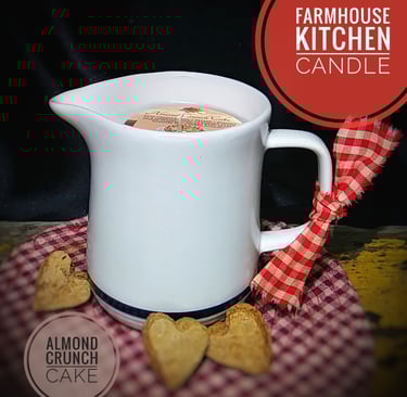 a rustic candle decoration in the kitchen