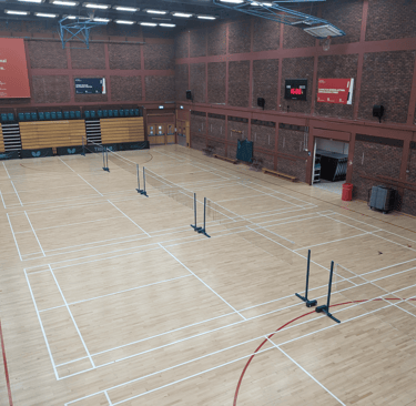 Badminton Courts at Sport Wales National Centre