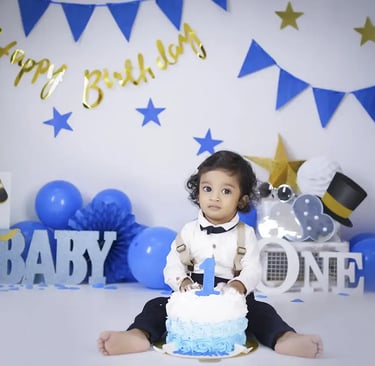 Cakesmash Photography boy blue theme