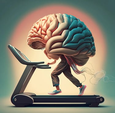 Cerebro caminhando esteira