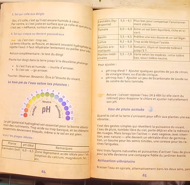 Racines du possible - a book opened to show a page of a book