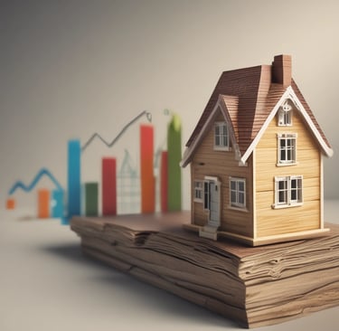 A close-up of a calculator and a mortgage application form on a wooden desk, symbolizing financial planning.