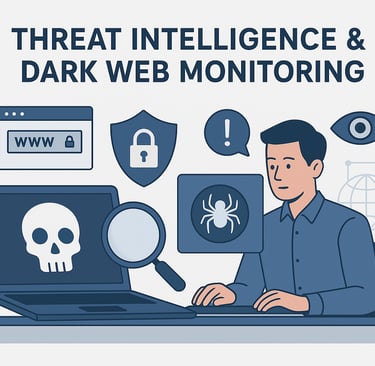 a man sitting at a desk with a laptop and a skull