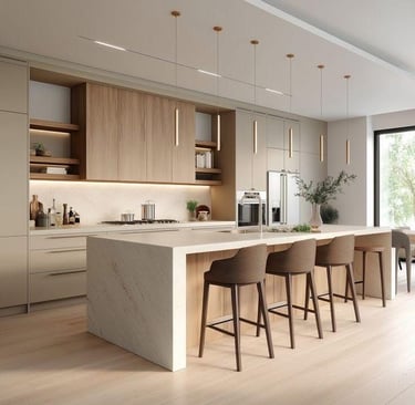 Cucina moderna di appartamento a Roma in gestione affitti brevi Airbnb