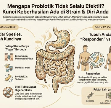 infografis efektifitas probiotik