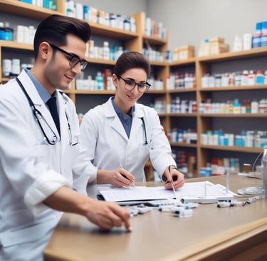 Several boxes of medication labeled Areplivir are displayed with a blister pack containing tablets in front. The packaging primarily features blue and white colors with some text and branding elements.