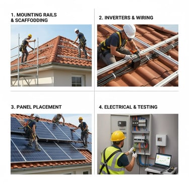 solar panels installation San Fulgencio  rooftop solar system La Marina villa  photovoltaic system 