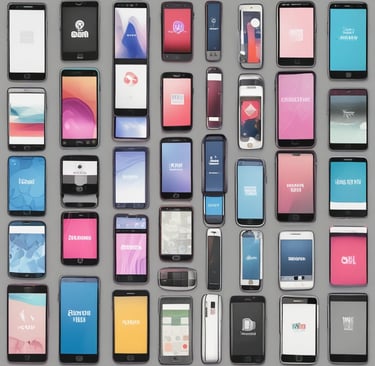 An attractive arrangement of electronics showcasing the latest gadgets.