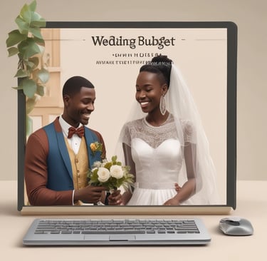 Dans un univers de luxe Un couple africain  compte des billets sur une table, il y a un porte docume