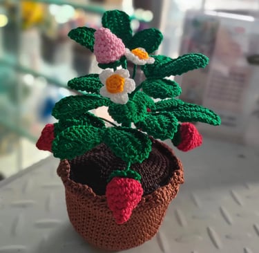 Crochet Flower Vases