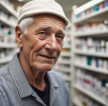 man standing near balcony