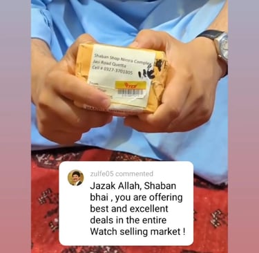 Review of Customer on shaban watches shop