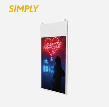 SIMPLY Hanging Dual Sides Ad Player