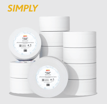 SIMPLY Classic Extra Soft Jumbo Bathroom Tissue (4 Ply)