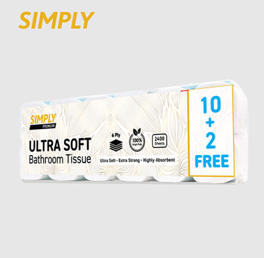 SIMPLY Premium Ultra Soft Bathroom Tissue (6 Ply)
