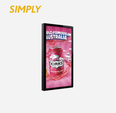SIMPLY Wall Mounted Screen With Flat Back Cover