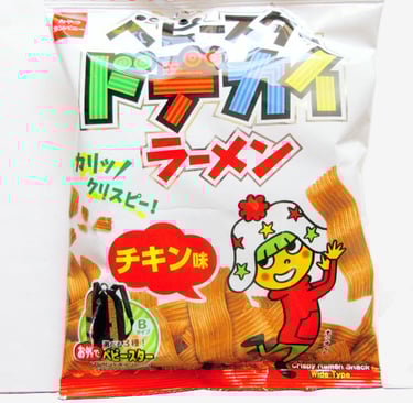 a bag of Chicken Ramen Chips