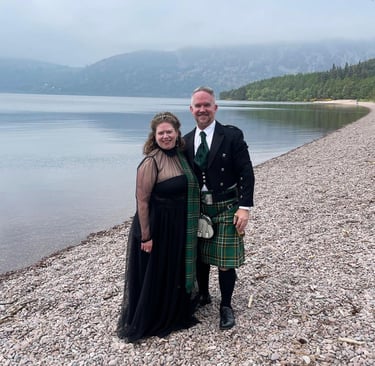 a wedding couple on a beach