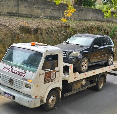 Guincho emergencial do Auto Socorro Caliari na estrada
