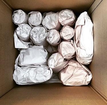 Swift Movers packed office items using professional materials for organized and efficient commercial
