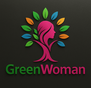a woman with a tree on her head