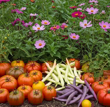 SeedsNow heirloom tomatoes heritage vegetables colorful bean varieties mature garden