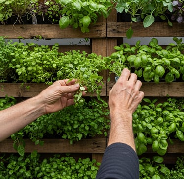 Different vertical garden system types comparison