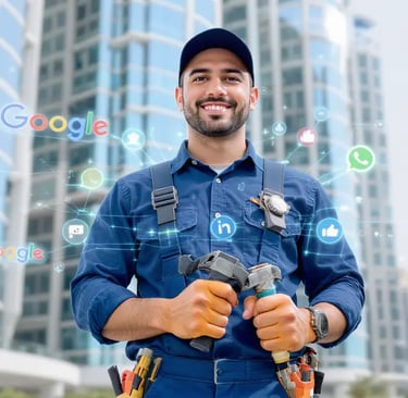 ConvertX - Dubai technical services digital marketing concept — AC and plumbing technician 