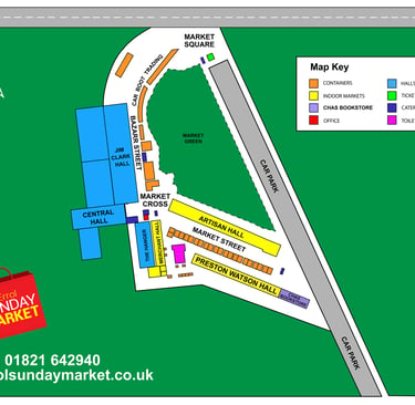 Commissioned site maps of Errol Market trading space