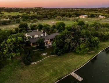 Hill Country home with clear windows, window cleaning in Grey Forest, TX