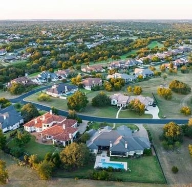 Elegant home with large clear windows, window cleaning in Hollywood Park, TX