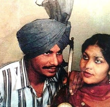 Amar Singh Chamkila and Amarjot performing together