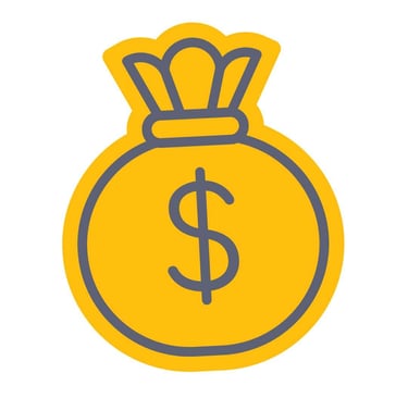 Money Bag Representing savings