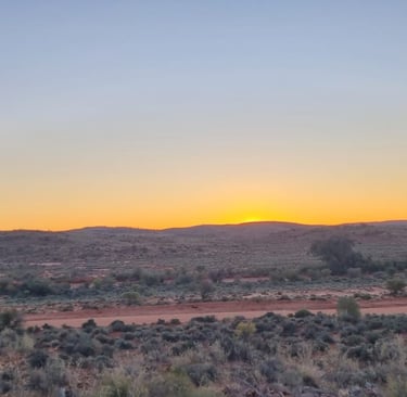 An outback sunrise of magical proprtions